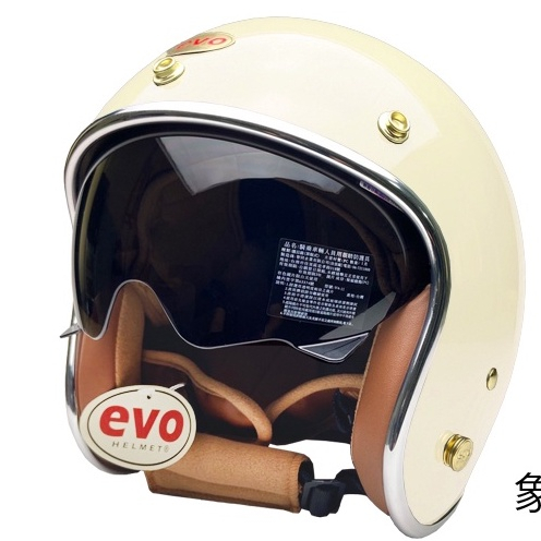 EVO CA312S/CA312 維納斯VENUS 象牙白 安全帽復古騎士帽