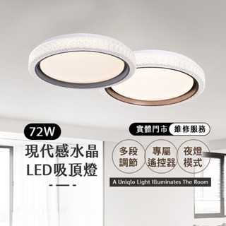 (含稅附發票●實體門市)沐月燈飾 LED吸頂燈 72W 客廳燈 房間燈 臥室燈 調光吸頂燈 吸頂燈 燈具 燈飾