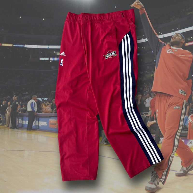 Cavaliers 2008/09 Warm Up Pants 🤺 Adidas 騎士隊 排扣熱身褲 NBA球褲 古著
