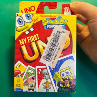 Mattel Uno遊戲卡 海綿寶寶 二手 包裝微破損