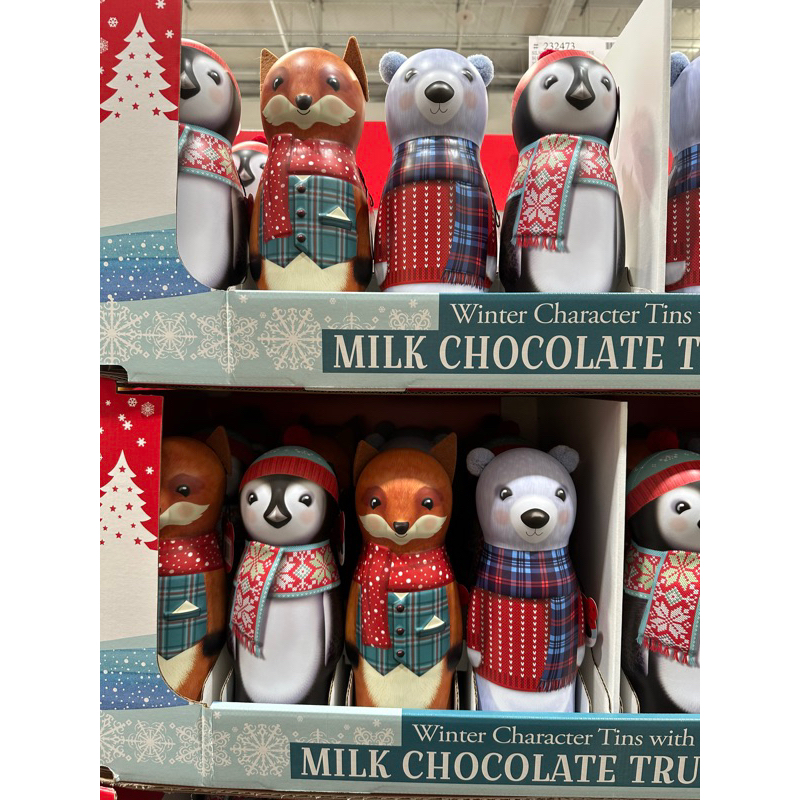 當天寄出台灣好市多代購聖誕禮物玩偶造型脆穀物巧克力