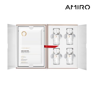 【AMIRO】BEAUTY多肽靶心抗皺凍乾面膜套裝(面膜0.46g*4片+精華液 25ml*4支) 覓光