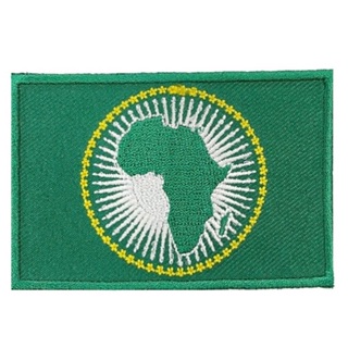 【A-ONE】African Union 非洲聯盟 背膠肩章 布藝背包貼 刺繡布貼 熨燙胸章 刺繡徽章 熨斗燙貼