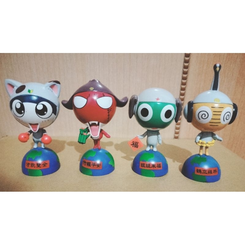 全家公仔 絕版 二手無外盒 過年款 Keroro軍曹 Giroro伍長  Tamama二等兵 Kululu曹長 軍曹公仔