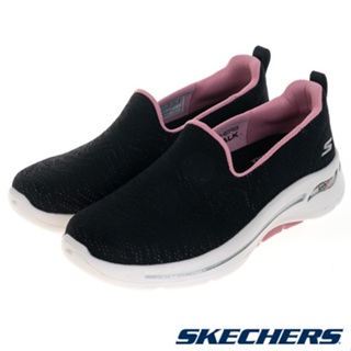 SKECHERS 女健走系列 GO WALK ARCH FIT 寬楦 粉紅絲帶限定款 896263WBKPK