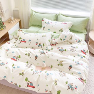 戀家小舖 台灣製床包 單人床包 床單 七彩童年 100%精梳純棉 床包枕套組