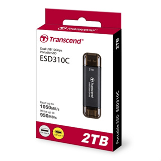 《sunlink-》Transcend 創見 ESD310C USB3.2/Type C 2TB 雙介面固態行動碟