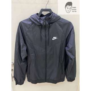 【AND.】NIKE WINDRUNNER 黑色 運動 休閒 連帽外套 防風 風衣 男款 AR2192/727325