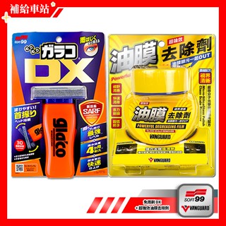 SOFT99 免雨刷 DX C336 110ml + 鐵甲武士 超強效油膜去除劑 RH-5031 120ml 玻璃鍍膜