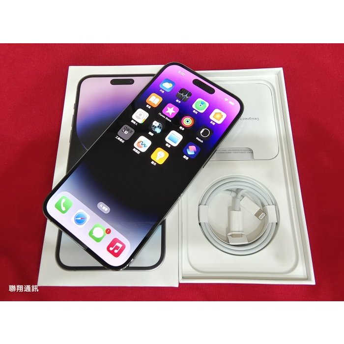 聯翔通訊 電池95%外觀新 紫 Apple iPhone 14 Pro Max 128G 台灣過保固2023/10/16