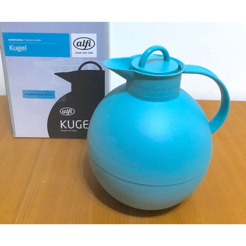 alfi Kugel KUG-094-GR (水鴨藍) 玻璃內膽 真空保溫壺  940ml 原價2250元