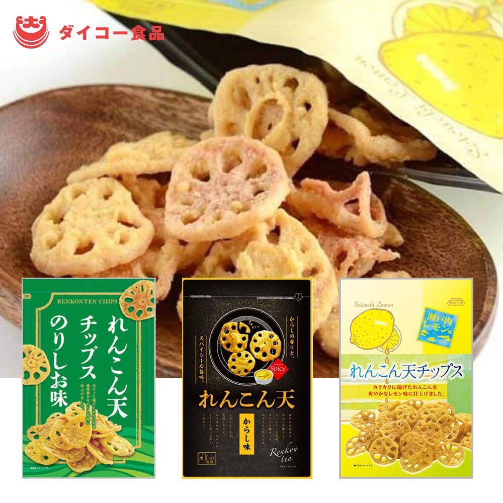 《佳媽》[現貨］日本 Daiko蓮藕 海苔 芥末 檸檬 天婦羅餅