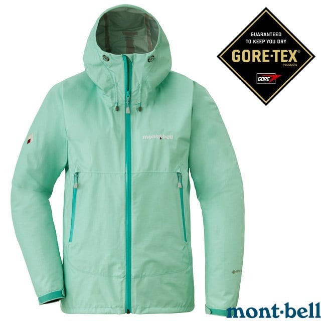 【MONT-BELL】送》女 款保暖耐磨透氣連帽防水外套 雨中舞者 GORE-TEX 登山風雨衣 衝鋒衣_1128619