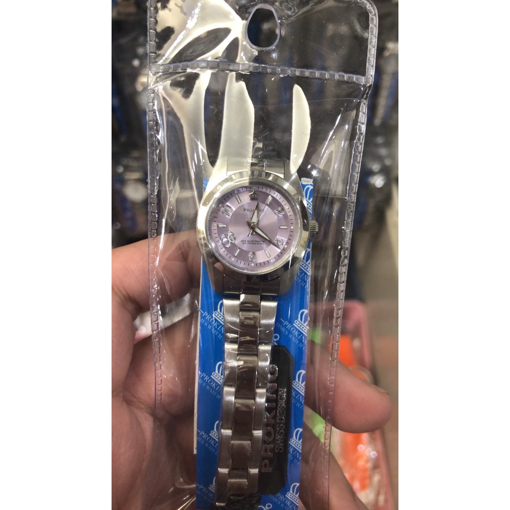【 幸福媽咪 】網路購物、門市服務  PROKING 皇冠 日本機芯 指針石英錶 26mm 紫色