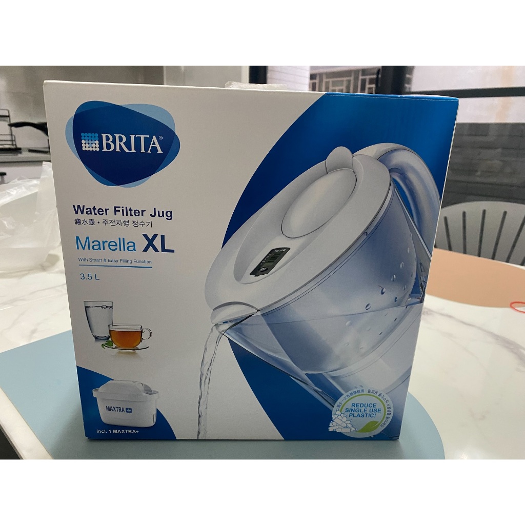 德國原裝 BRITA 濾水壺 Marella馬利拉3.5公升 XL 含1顆濾芯