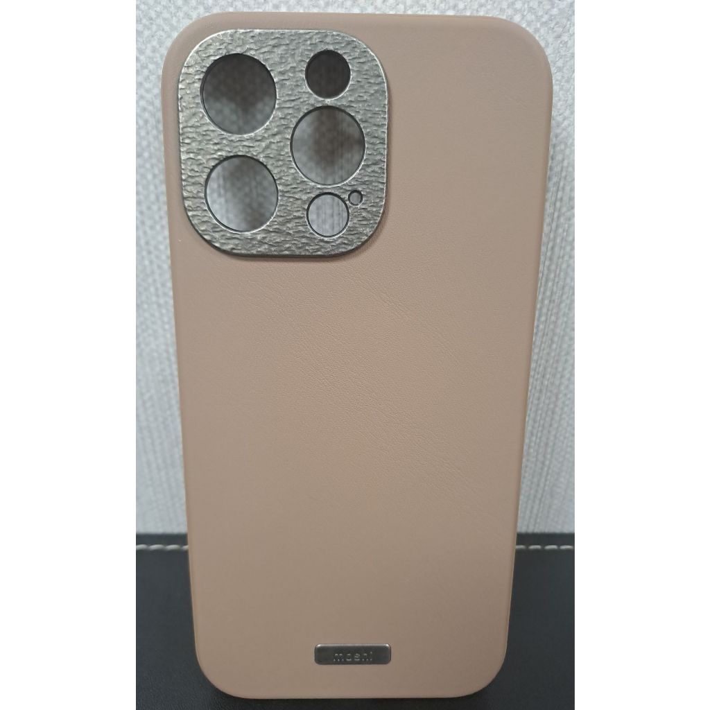 【全新正品未使用，含運】Moshi IPHONE 15 Pro Max 皮革 手機殼 保護殼 手機套 保護套-燻木棕