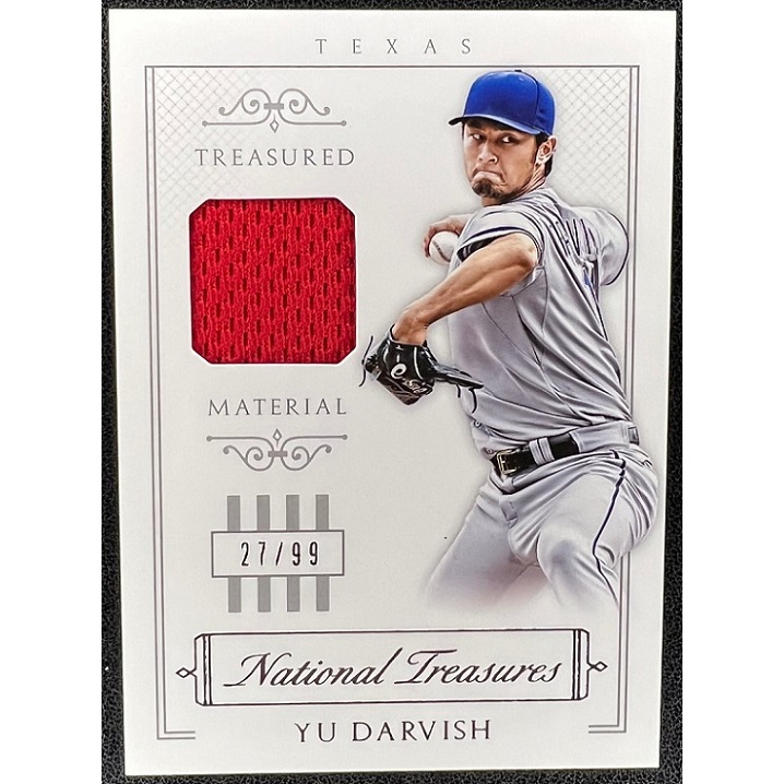 MLB 球員卡 達比修有 Yu Darvish 2015 National Treasures 國寶 球衣卡 限量99