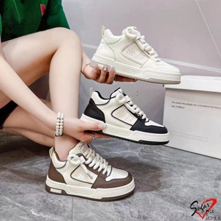出清商品售完不追🔥韓妞必備🥰拼接透氣休閒鞋【臺灣現貨快出】綁帶 休閒鞋 熊貓鞋 潮流 運動鞋 厚底鞋 增高鞋 A11