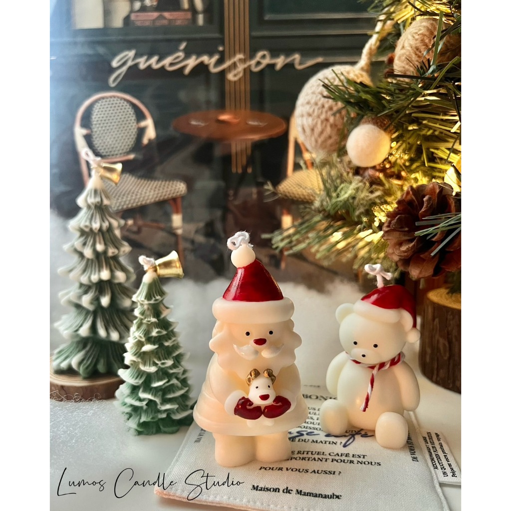 Lumos☺︎︎🎅🏼聖誕老公公與麋鹿蠟燭🦌香氛蠟燭 手工蠟燭 聖誕交換禮物 情人節禮物 生日禮物