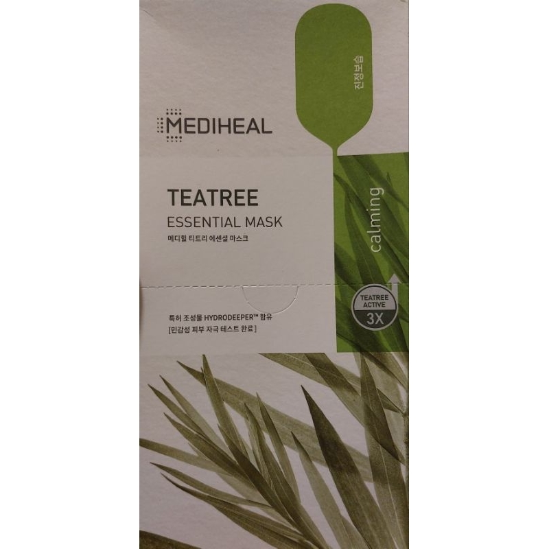 韓國原裝進口 mediheal 茶樹精油保濕面膜 盒裝 10片入 台灣庫存快速出貨