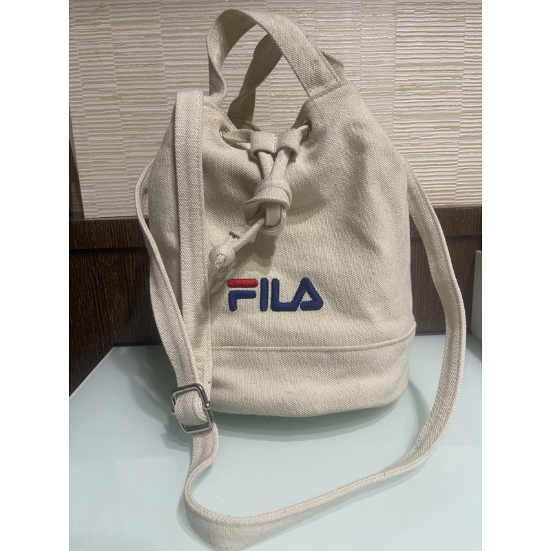 FILA-兩用帆布水桶包