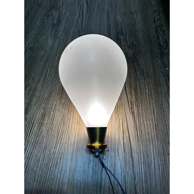 北歐玻璃泡泡燈 燈泡造型燈 燈泡螺牙燈罩 燈泡造型燈罩 LED豆燈G9  7W黃光 燈具材料 燈罩材料 （二手材料出售）