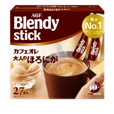 AGF Blendy | 有點苦的咖啡歐蕾 大人的口味 即溶咖啡 - 27支 / 100支 (日本製造) (交貨迅速)