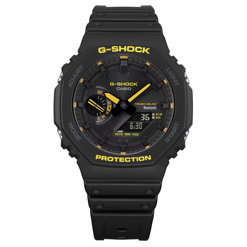 CASIO 卡西歐 G-SHOCK 太陽能智慧藍芽 八角形雙顯錶 GA-B2100CY-1A