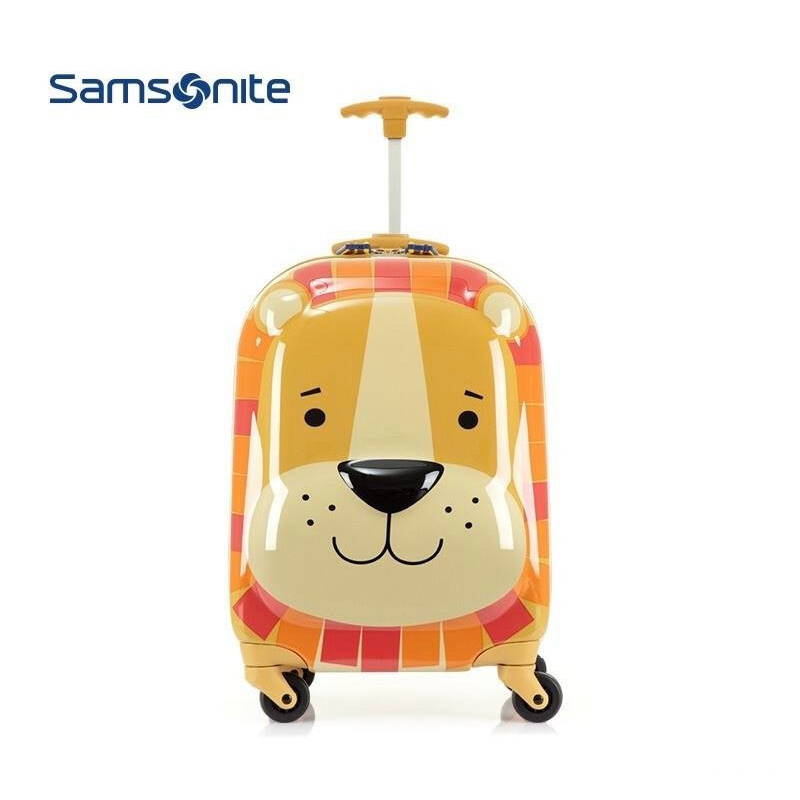 美國Samsonite 新秀麗 動物兒童旅行箱 獅子 行李箱 16吋