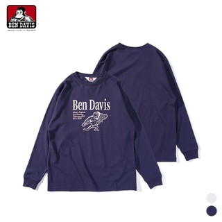 【Brand T】BEN DAVISRECYCLE COTTON MIX 16/- SST 長袖 印花 猿人拉衣服 2色