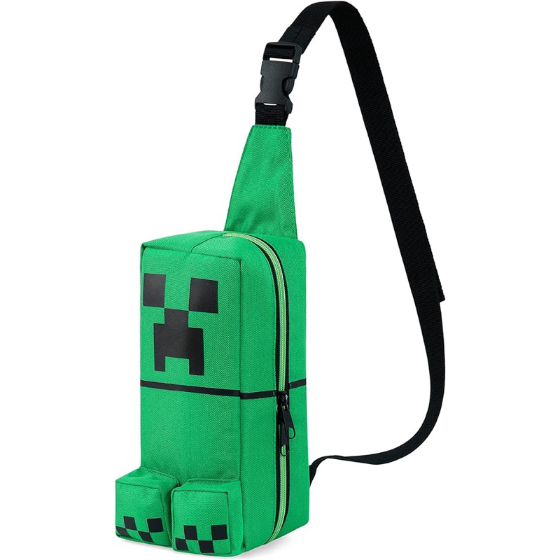 美國預購-官方授權Minecraft我的世界麥塊胸前側背包