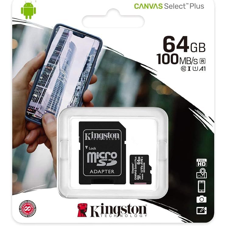 公司貨 kingston 金士頓 64G 64GB SDCS2/64G TF 記憶卡 microSD C10 U1 U3