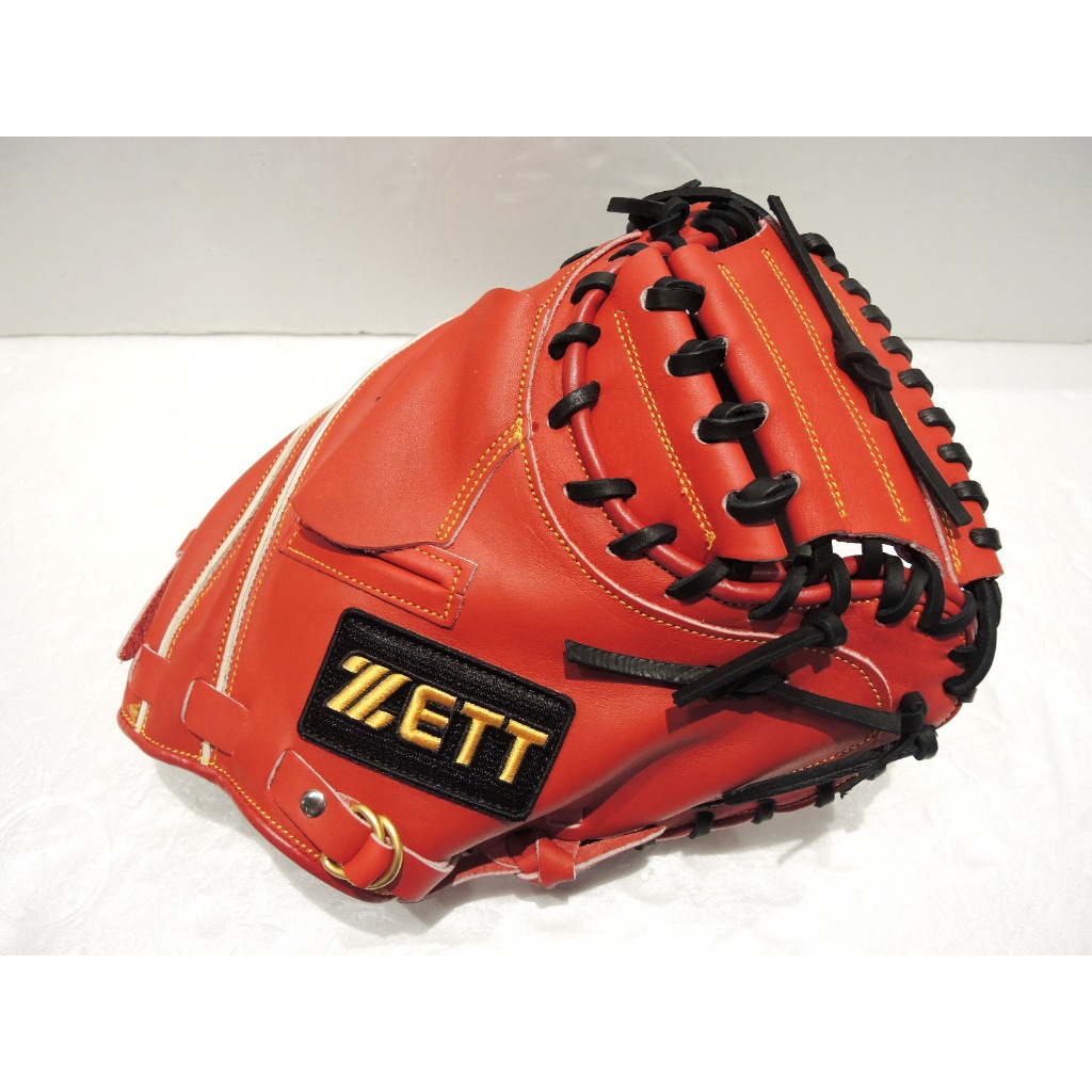 日本品牌 ZETT 812系列 入門款 棒球 捕手手套 紅 (BPGT-81202)