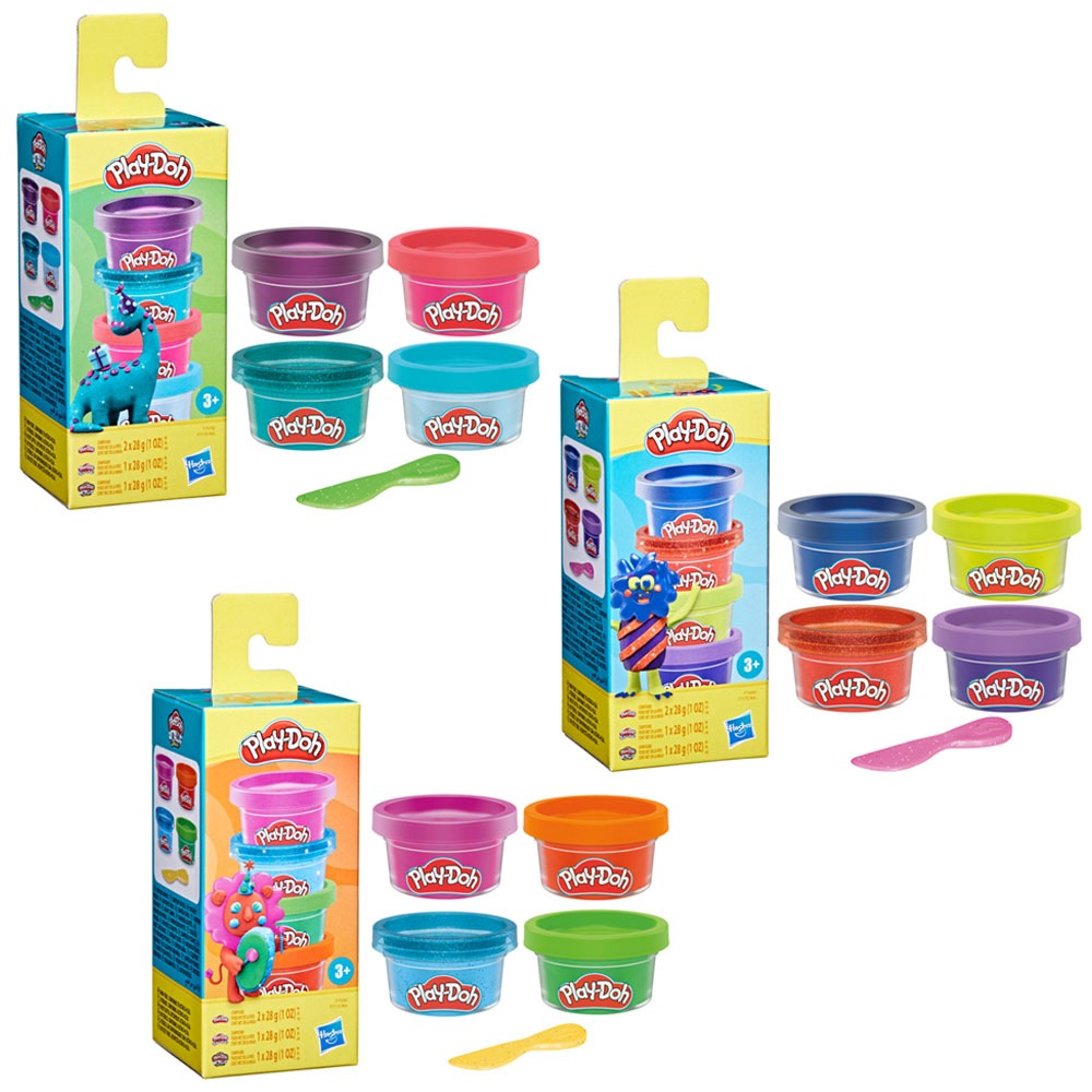 【孩之寶Hasbro】 培樂多Play-Doh 迷你繽紛派對4罐黏土組 隨機出貨不挑款 [完全贈品]