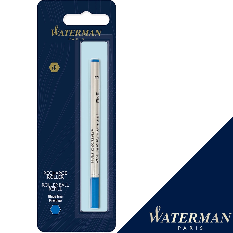 WATERMAN 威迪文 鋼珠筆筆芯 藍色 / 黑色 F 單支裝 法國製造 原裝進口