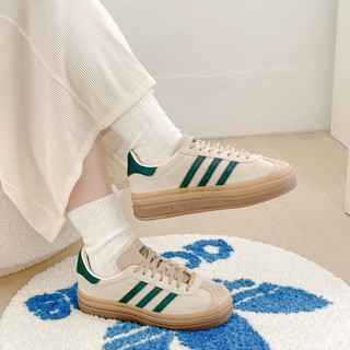 -EJ-零碼25cm ADIDAS ORIGINALS GAZELLE BOLD 復古綠 奶茶色 女鞋 ID7056