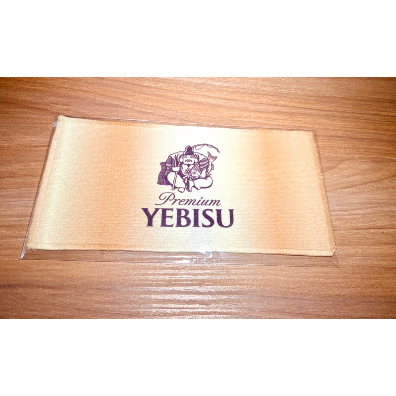 【 shower’s 】YEBISU 惠比壽啤酒 福神logo 超細纖維小毛巾 手巾 手帕 全新正品 日本帶回 非賣品