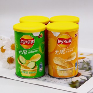 🔥在臺出貨🔥Lay's 樂事 洋芋片 薯片 40g小罐裝 迷你小廳零食 隨身帶 黃瓜 原味 番茄 燒烤 樂事罐裝