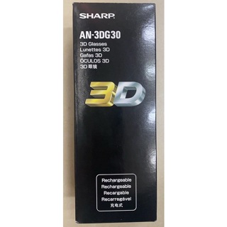 夏普SHARP電視專用主動式3D眼鏡AN-3DG30-全新庫存品