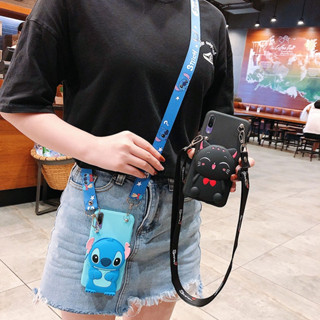 現貨 可愛貓咪零錢包帶掛繩手機殼適用三星Samsung NOTE 7 8 9 10 20 PLUS 20ULTRA
