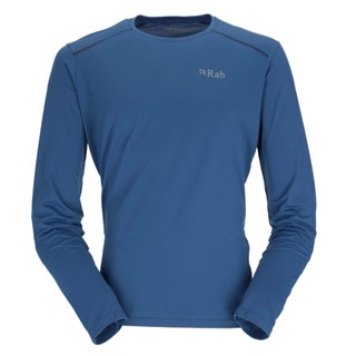 Rab Force LS Tee 男款 長袖透氣排汗衣 QBL-07-NFB 夜落藍 | 碧綠商行