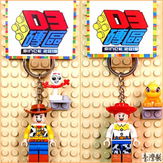D3磚區{胡迪 伍迪 翠絲 崔絲 叉奇 牛仔 皮克斯 玩具總動員}積木 公仔 鑰匙圈 吊飾 非 LEGO 樂高鑰匙圈