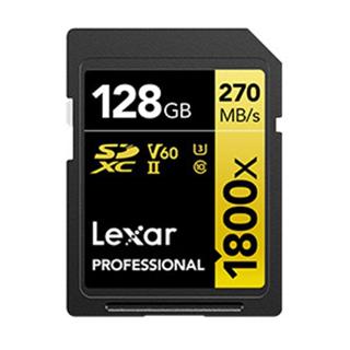 Lexar 雷克沙 Professional 1800x SDXC UHS-II 128G記憶卡 GOLD 系列