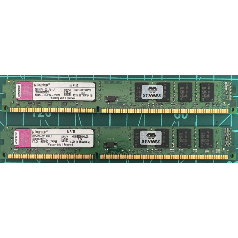金士頓 Kingston DDR3 1333 2G(KVR1333D3N9/2G)