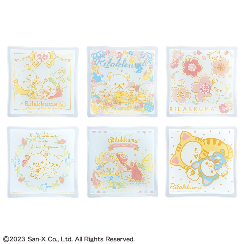 『現貨』日本 正品 拉拉熊 懶懶熊 透明盤 玻璃 玻璃盤 盤子 小盤 小方盤 小碟子 擺飾