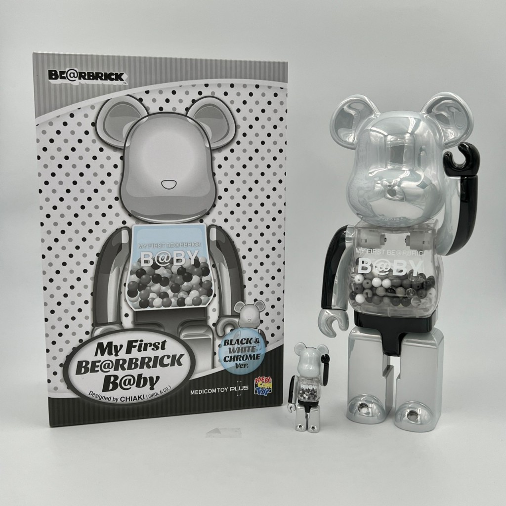 Be@rbrick BEARBRICK My First Baby 黑白珍珠千秋 400% 100%