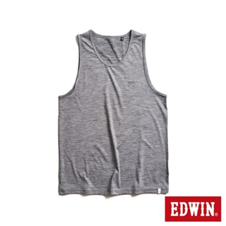 EDWIN 涼感系列 涼感纖維機能背心(麻灰色)-男款