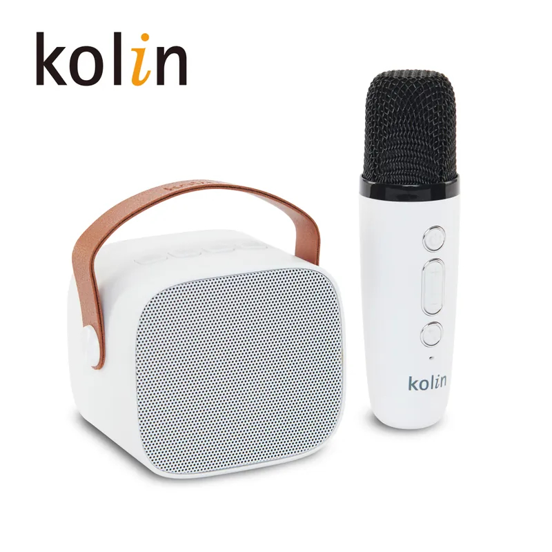 【Kolin 歌林】藍芽行動K歌音箱 KMC-MNP2W1行動音箱 USB充電 附麥克風 K歌音箱 行動麥克風 行動音箱