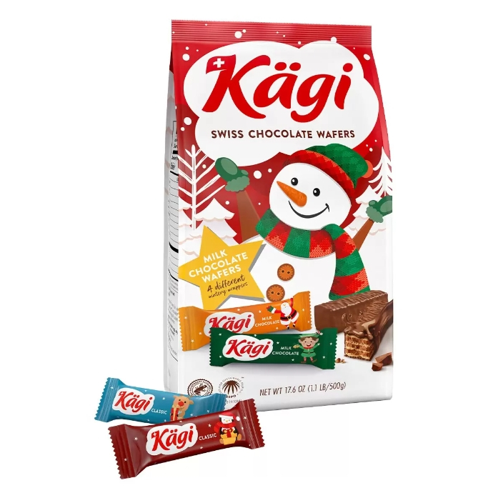 聖誕限定❣好市多Costco代購-Kagi 瑞士巧克力威化餅聖誕版 500公克