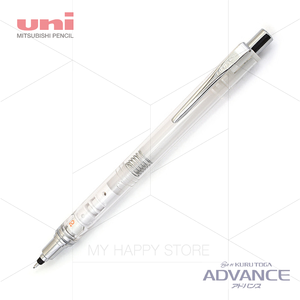 〔MHS〕uni KURU TOGA ADVANCE 三菱 限定透明版 旋轉自動鉛筆 M5-559 1P.SKT